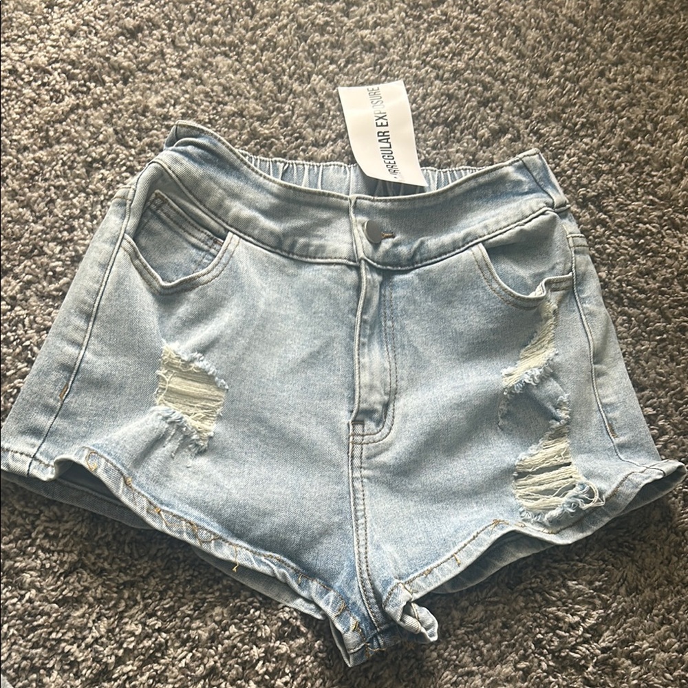Denim Distressed Women's Shorts